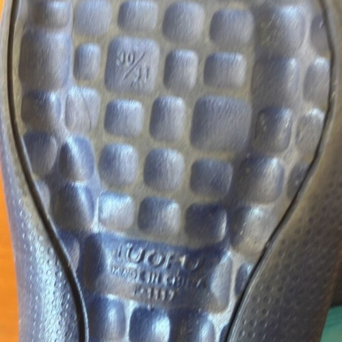 Calypso slippers like new, sizes 30-31, blue and turquoise