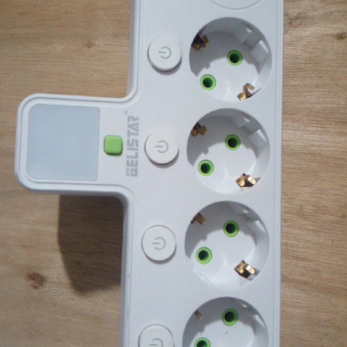 Power strip with four sockets, Type C and USB charging, new