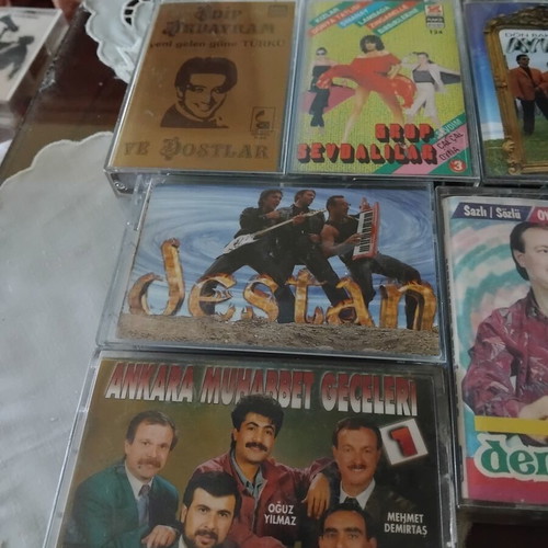 Τουρκικές μουσικές κασέτες μεταχειρισμένες, σετ 10, λαϊκή και ποπ