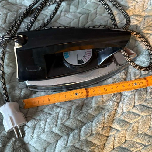 Electric iron used, functional retro