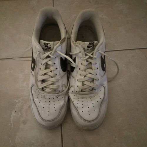 Nike Air Force 1 Low sneakers used, size 46, black and white