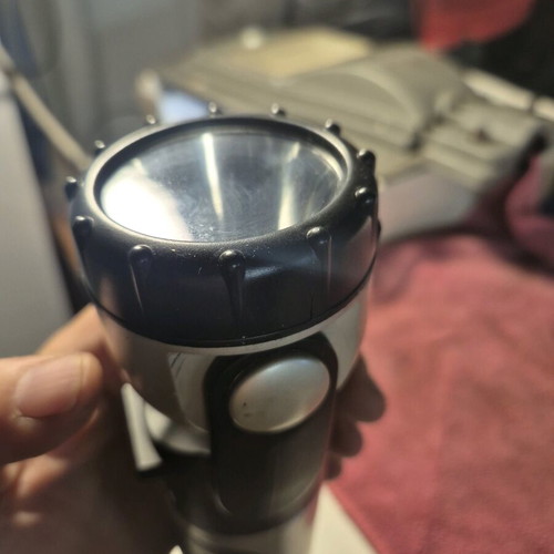 Osram professional flashlight used with magnetic base, tripod and adjustable head