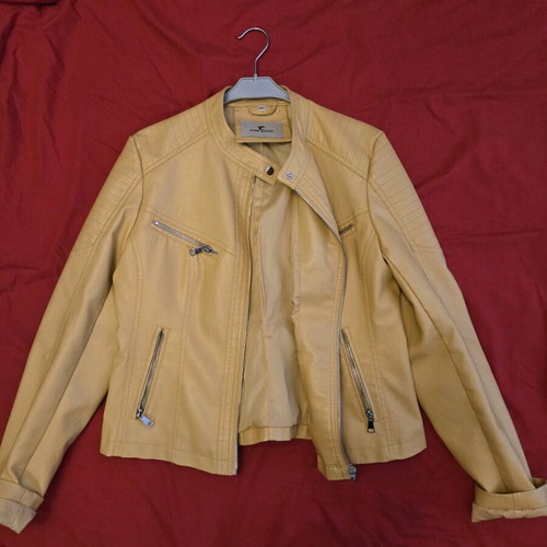 Women's biker jacket yellow XXL new
