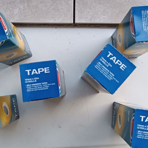 Noki Office Adhesive Tape 15mm x 33m Pack of 6 Boxes