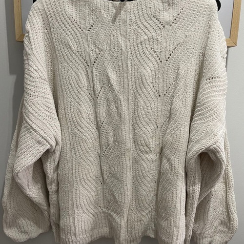 Stradivarius blouse like new, size S, cream color, loose fit