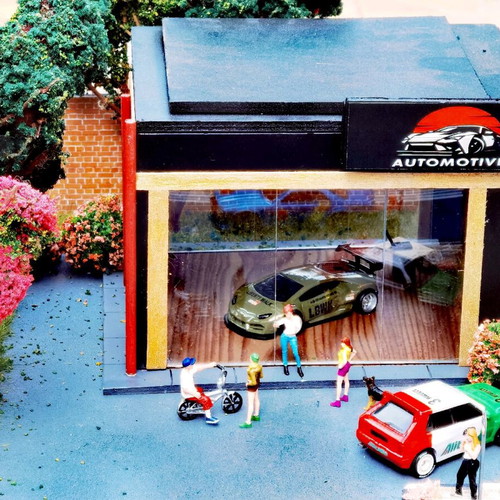 Diorama 1/64 location-themed like new, handmade