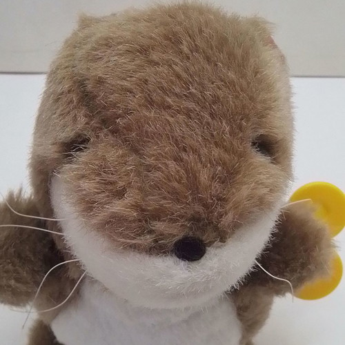 Vintage mechanical wind-up hamster toy used