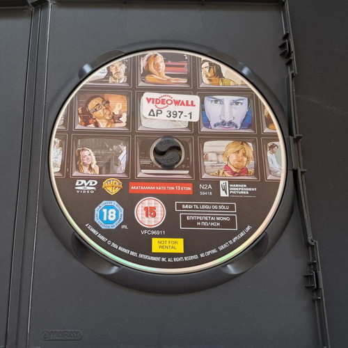 A Scanner Darkly DVD used, rental edition with Greek subtitles