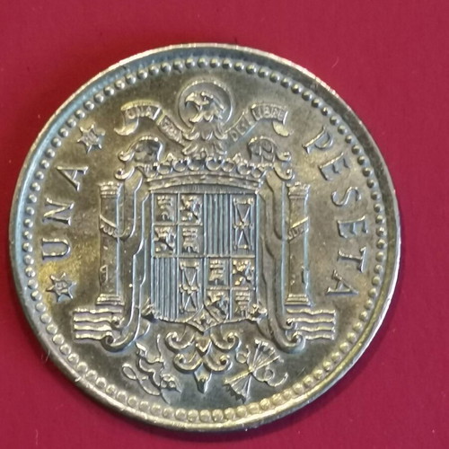 Coin Spanish Peseta 1 Peseta 1966 like new