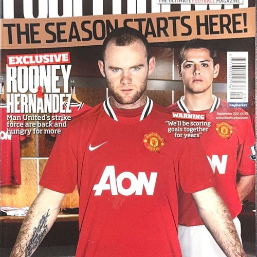 FourFourTwo magazine used, September 2011, Rooney, Manchester United cover