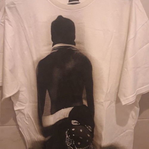 T shirt Upper Playground street hip hop culture used, size M, white