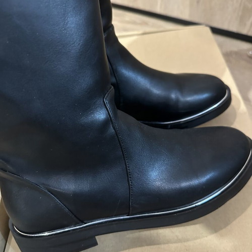 Zara boots with pearls, size 37, black