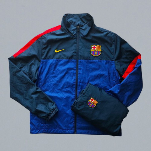 Vintage 2012–13 Nike FC Barcelona Tracksuit – Men’s Large – Navy & Royal Blue – Y2K Baggy Fit