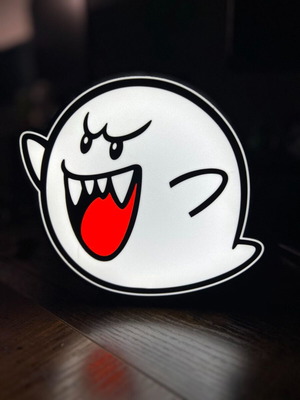 Mario Boo φωτιστικό σαν καινούργιο με πολύχρωμη USB LED ταινία και τηλεχειριστήριο