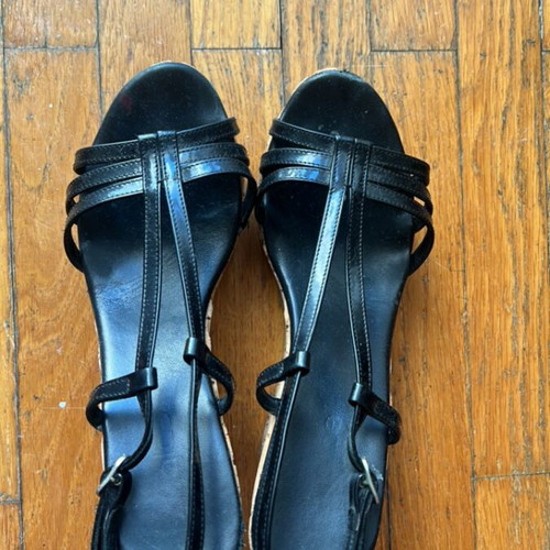 Haralas black vintage Y2K sandals size 39 used