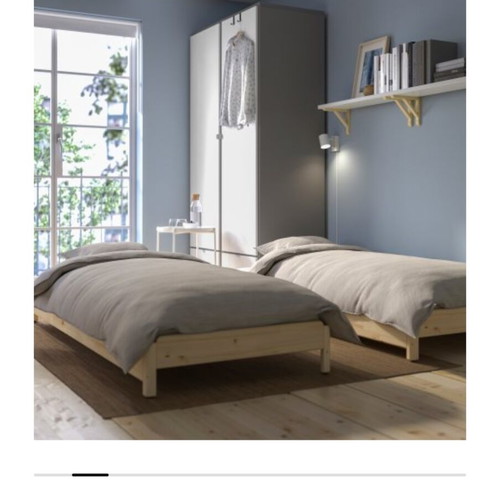 Two single beds like new 90/180x200 convertible to double