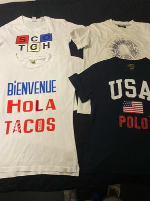 T-shirts Polo Cavalli Scotch για αγόρια, σαν καινούρια, μέγεθος 128 cm