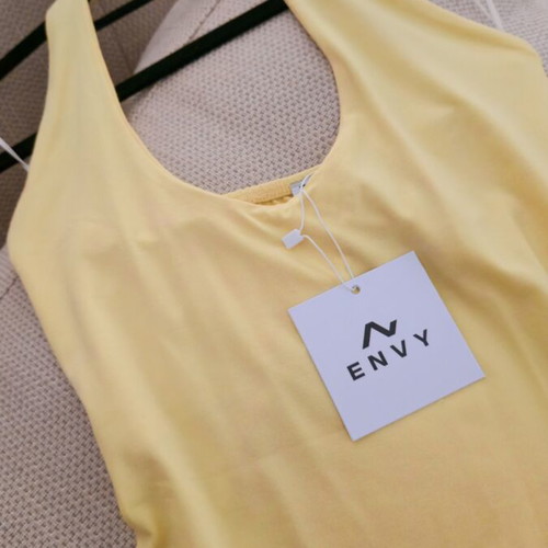 Envy Fashion Halterneck Backless Top new, size S, yellow