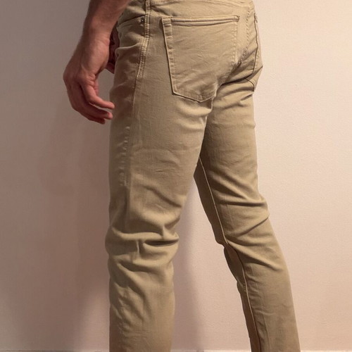 Mango beige pants size M like new, elastic legs
