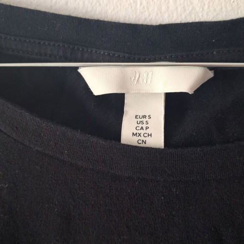 H&M Basic Black T-Shirt Size S