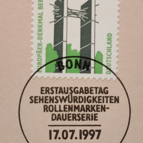 Germany 1997 stamp with Bonn first day cover cancellation