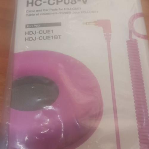 Cable and Ear Pads for HDJ CUE1 Pioneer Pink