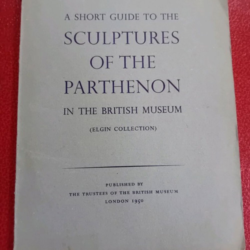 Sculptures of the Parthenon booklet used, English, 1950