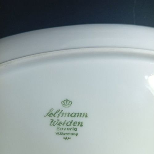 Vintage Seltmann Weiden Bavaria set of 2 small oval porcelain platters