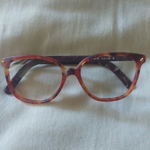 Vintage Optical Frame Tortoiseshell Brown Purple like new, size 50