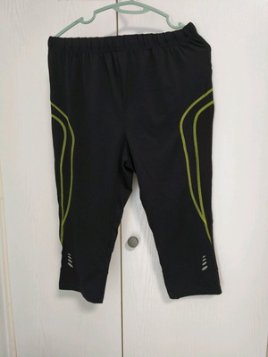 Cycling leggings like new, black and yellow, size M