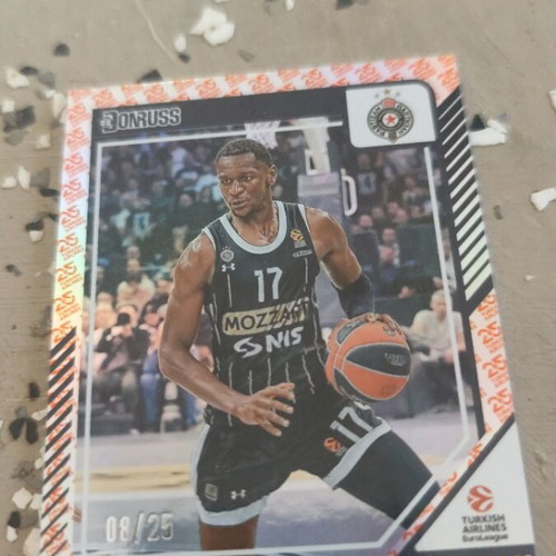Isaac Bonga Partizan Mozzart Bet Belgrade basketball card
