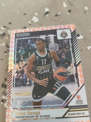 Isaac Bonga Partizan Mozzart Bet Belgrade basketball card