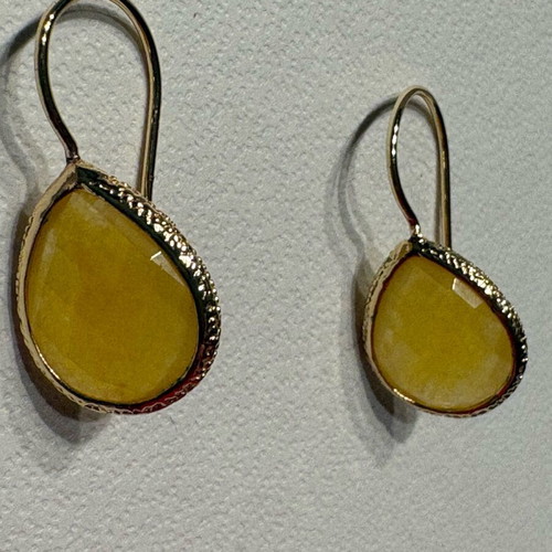 Anna Maria Mazaraki women's gold-plated 24K earrings like new, yellow