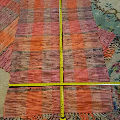 Cotton rag rugs like new, 122x70 cm