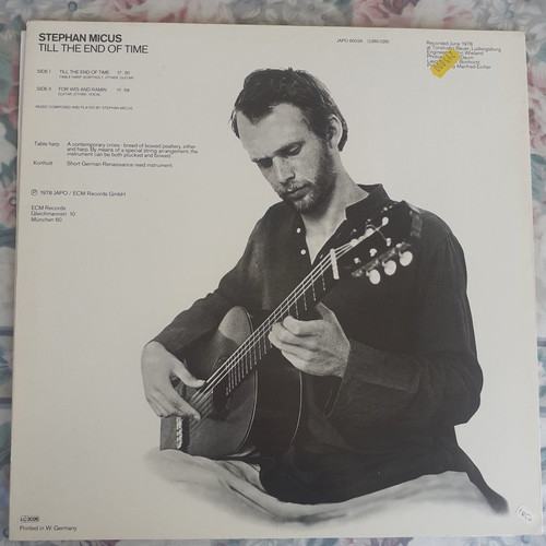 Stefan Micus Till The End Of Time LP vinyl used, folk