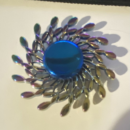 Fidget Spinner multi colored metal like new