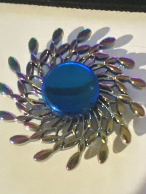 Fidget Spinner multi colored metal like new