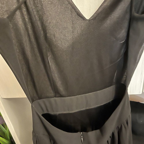 Maxi dress black backless small new