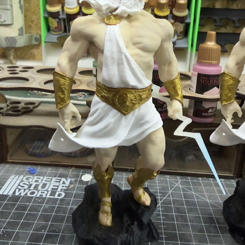 Zeus figure 17cm PLA 3D printed
