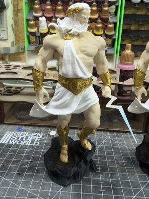 Zeus figure 17cm PLA 3D printed
