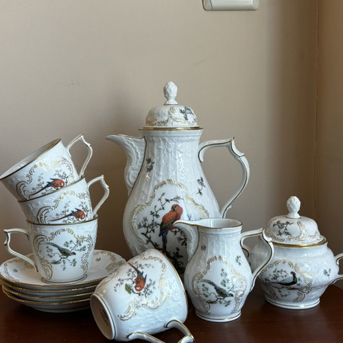 Rosenthal Sanssouci Voliere porcelain tea set with exotic birds