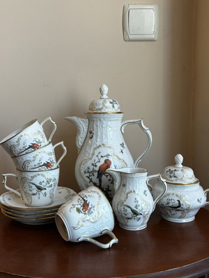 Rosenthal Sanssouci Voliere porcelain tea set with exotic birds