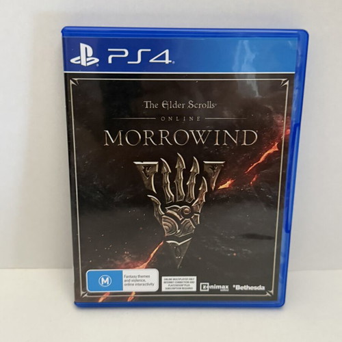 The Elder Scrolls Online Morrowind PS4 game like new