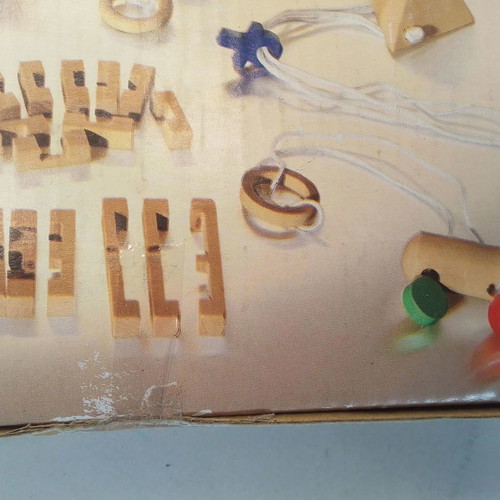 Educational wooden construction game Verflixte Holzspiele new