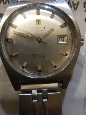 Tissot Seastar Automatic PR 516 vintage winding watch used
