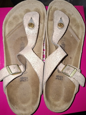 Παπούτσια Birkenstock πέδιλα μέγεθος 38 μεταχειρισμένα, μπεζ