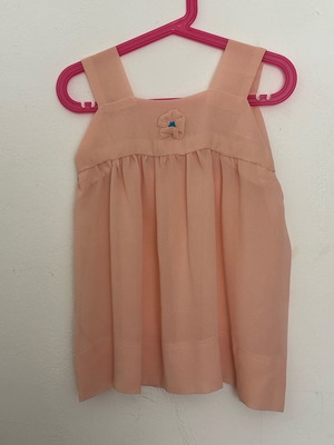 Summer dress like new, size 92-98 cm, beige
