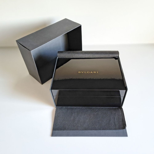 Bvlgari wooden lacquered luxury watch storage box new