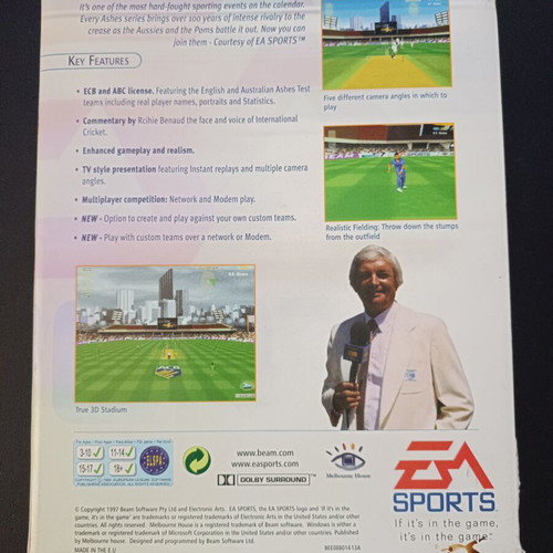 Cricket 97 Big Box PC used, box only