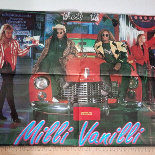 Double-sided poster Madonna/Milli Vanili from Katerina magazine new